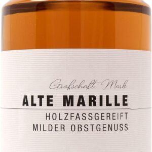 Grafschaft Mark Alte Marille Apricot Schnapps, 1 x 0.7 L, 40% Vol. Alcohol, Mild Fruit Brandy, Matured in Wooden Barrels, with Full Fruity Aroma of Apricots, High-Quality Fruit Pulp