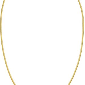 Purelei Sleeky Necklace with Red Heart Charm – Waterproof & Adjustable | Filigree Stainless Steel Chain with Red Heart Cubic Zirconia | 14K/18K Gold Plating | Minimalist & Emotional