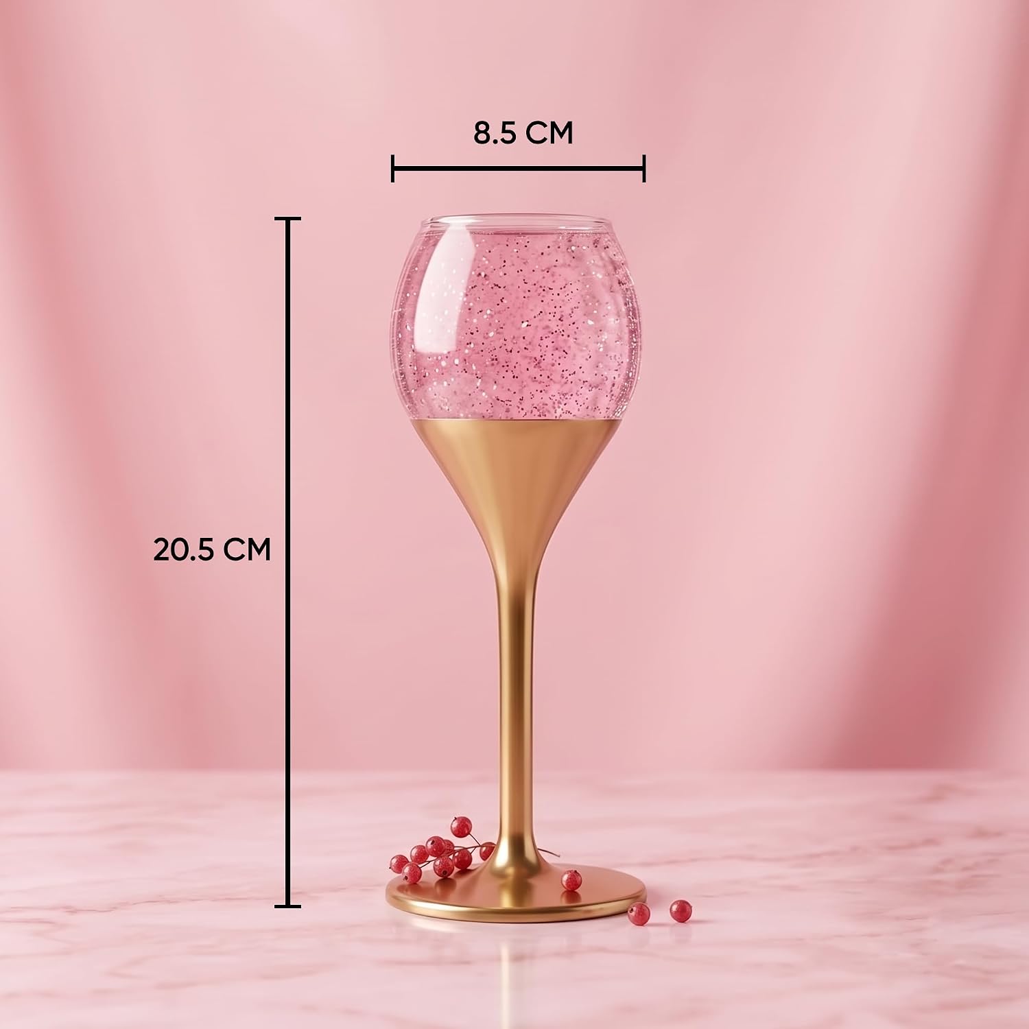 Accentra Let's Celebrate Shower Gel in Champagne Glass Effect Tea Rose & Velvet – Bild 8