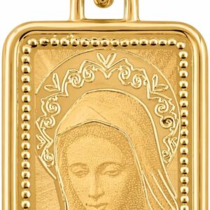Rodium – Goldene Anhänger, 14 Karat (585) Goldene Medaille, für Frauen und Mädchen, Charms für Halskette, Kettenanhänger für Goldschmuck
