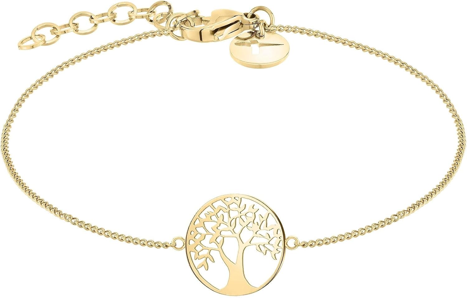 Tamaris Armschmuck Tree of Life Collection, Armband aus Edelstahl mit Lebensbaum-Motiv. Talisman Geschenkidee