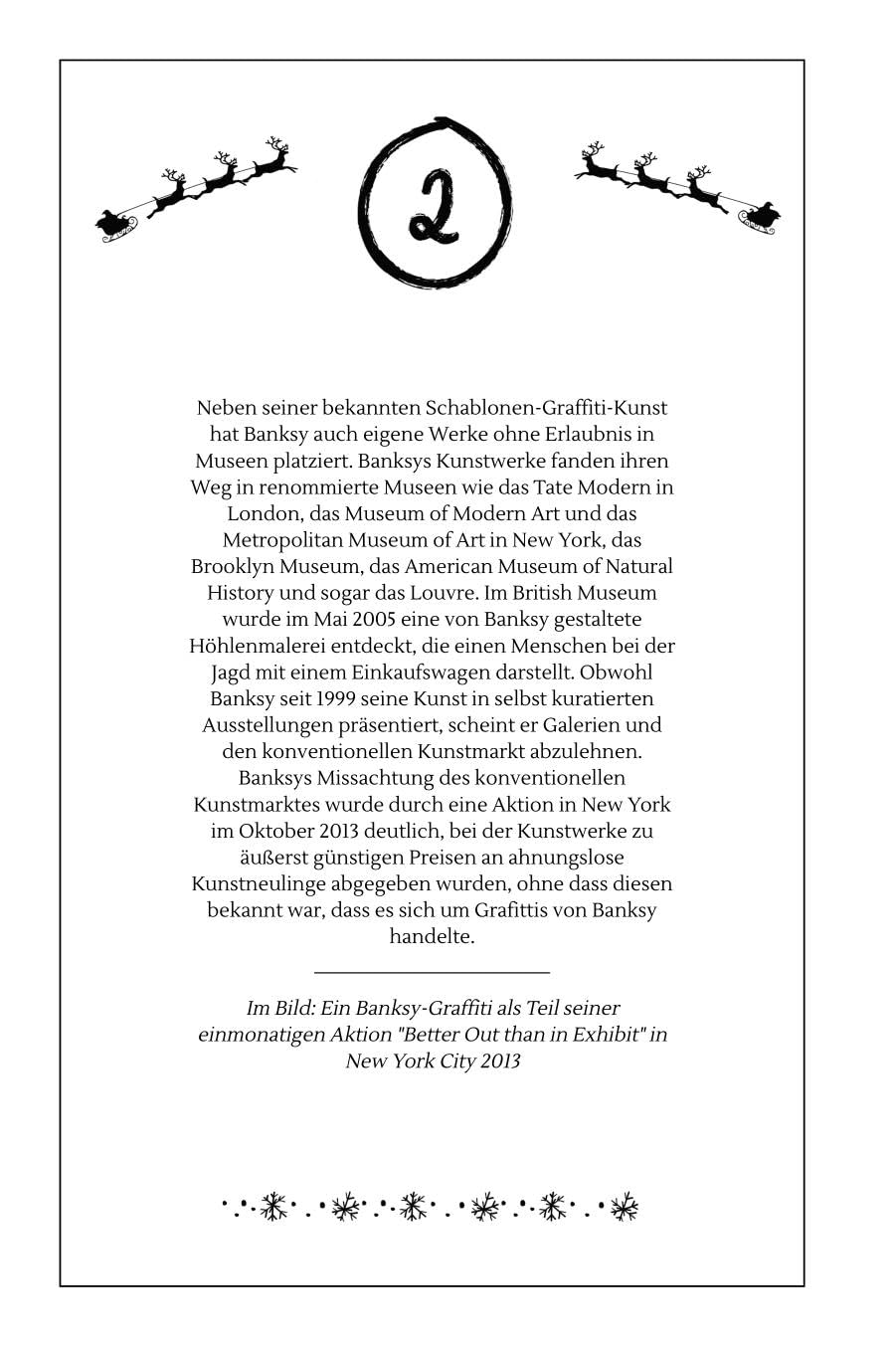 Der exklusive Adventskalender für alle Fans von Banksy - Hochwertige Hardcover-Ausgabe - das perfekte Geschenk 2024 – Bild 2