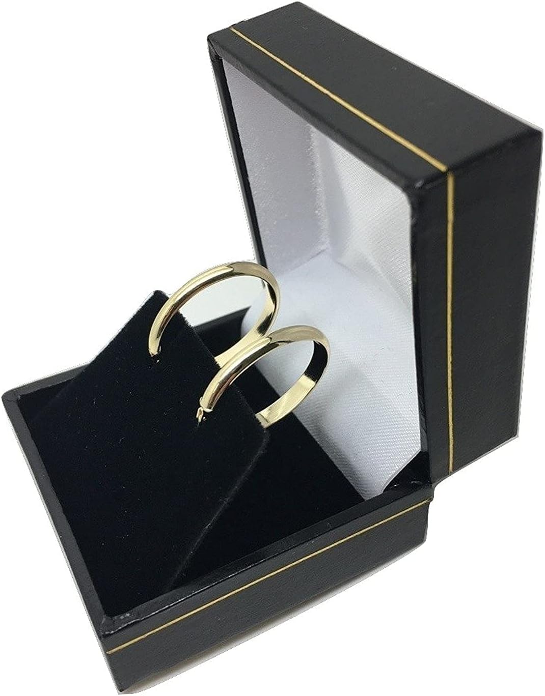 PRINS JEWELS PRIO141 Oval Hoop Earrings 14 Carat 585 Yellow Gold 3 x 20 mm – Bild 4