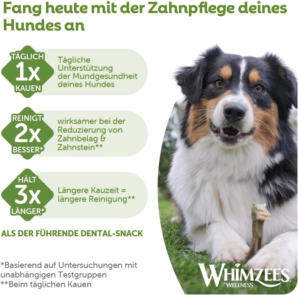 WHIMZEES Mixed Variety Box Chew Bones Medium 40 Pack - Dental Care – Bild 7