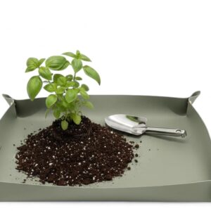 LIVLIG Repotting Mat, 70 x 45 cm, Green, Premium Faux Leather Plant Mat