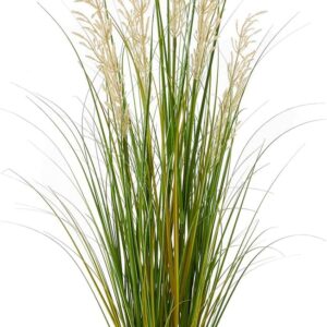 Artificial Plant, 47in Onion Grass Artificial Plant in Pot, Indoor Decorative Flowers &Greenery for Home and Office, Ideal Housewarming Gift(Pack of 1)