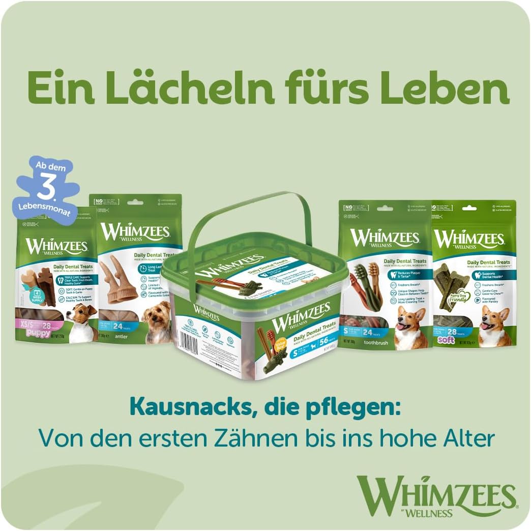 WHIMZEES Mixed Variety Box Chew Bones Medium 40 Pack - Dental Care – Bild 8