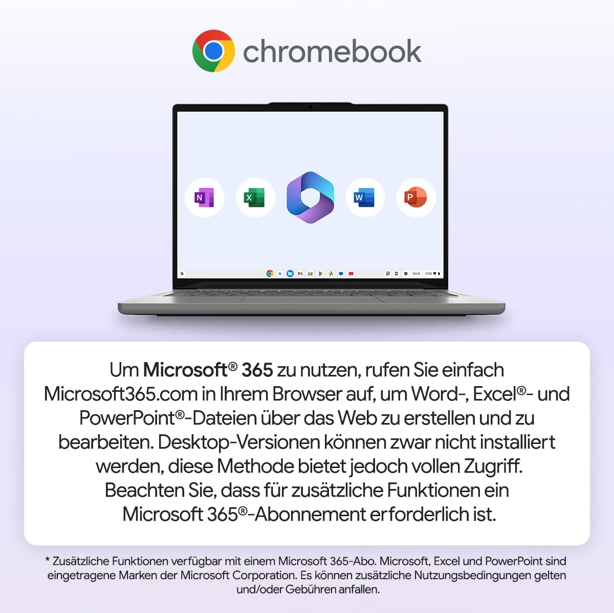 HP Chromebook x360 Laptop (14 Inch HD Touchscreen, Intel N100, Gemini, 4 GB RAM, 128 GB, ChromeOS, QWERTZ) - Silver – Bild 4