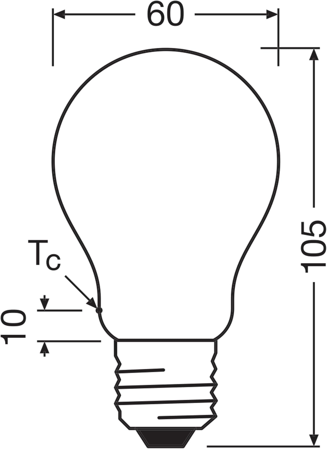 Osram Highly Efficient LED Bulbs with Energy Efficiency Class A, Value Pack of 5 Bulbs, Replaces Conventional 60 W Bulbs, Warm White (2700 K), E27, Matte Glass – Bild 6