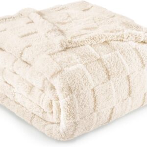 Exclusivo Mezcla Cuddly fluffy blanket, 130 x 170 cm, fleece blanket, sofa