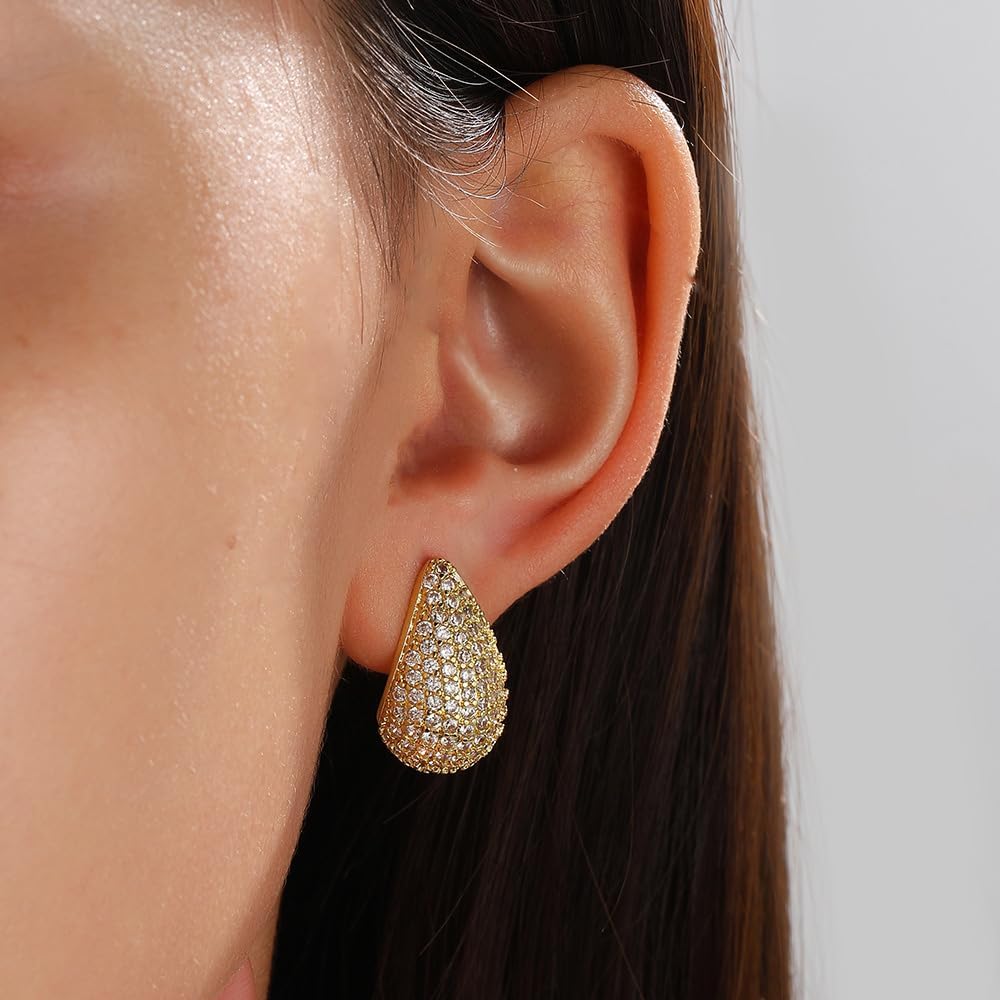 Women's Earrings Water Drop Earrings Elegant Simple Earrings Temperament Fashion Mini Women's Earrings Valentine's Day Birthday Christmas Gift – Bild 8