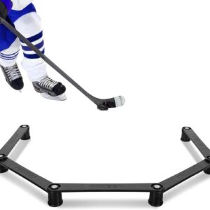 BOOSTEADY Hockey Training Device with Magnetic Size Adjustable Hockey Stick Trainer for Portable Stick Handling Training to Improve Puck Control, Response Time and Coordination