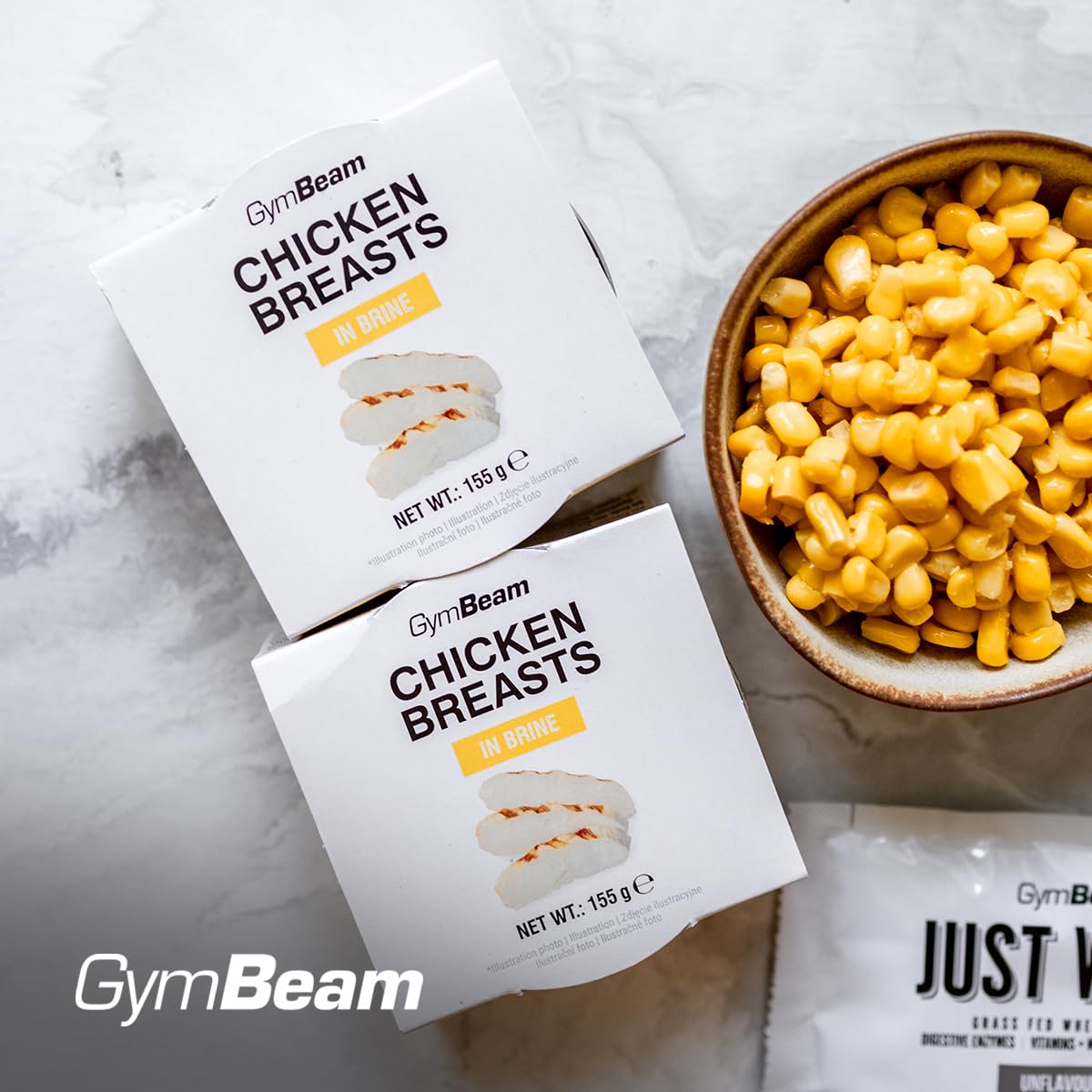 GymBeam Chicken Breast in Brine 12 x 155 g - Ready-to-Eat Chicken Fillet with High Protein Content, Low Fat, Gluten, Lactose and GMO, Ideal for Meal Prep, Salads and Fitness Snacks – Bild 5