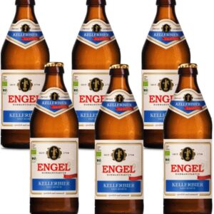 (Bier Alkoholfrei Engel Biermanufaktur Kellerbier Naturtrüb 6 Bottles of 0.5 Litres A Sporty – Isotonic High Enjoyment with Low Calories Rich in Folic Acid, Vitamin B12)
