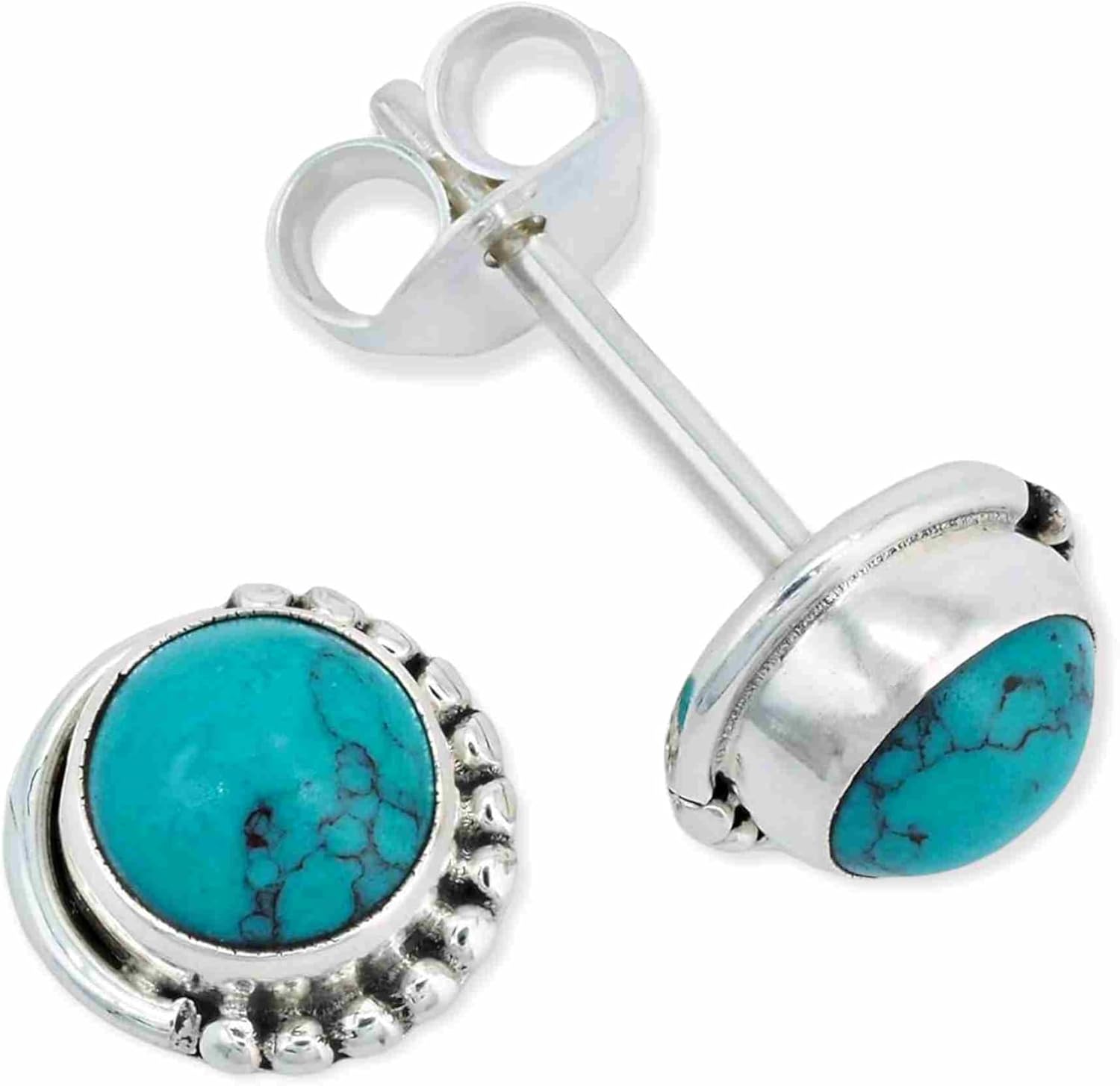 925 Sterling Silber Edelstein Ohrstecker