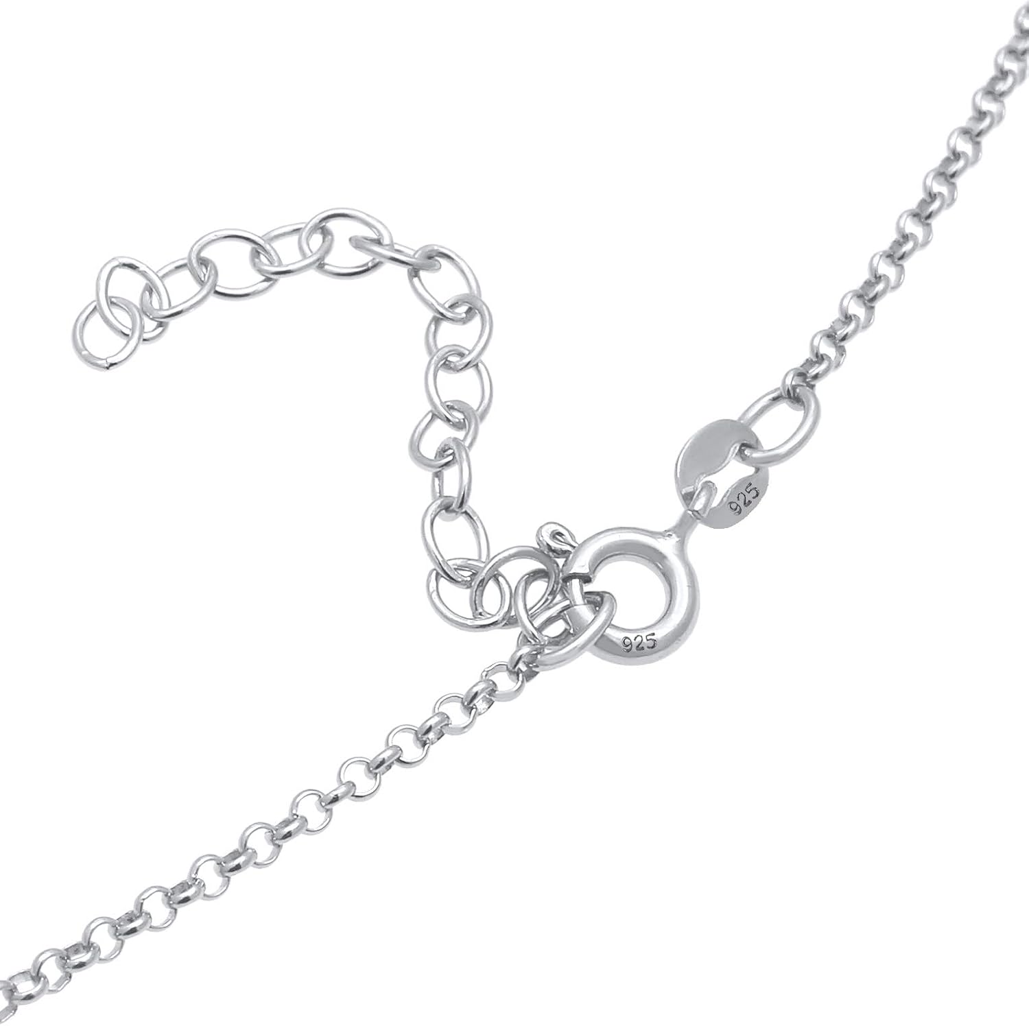Elli Women's Choker Necklace Layer Circle Round Coin Vintage Trend 925 Silver – Bild 3