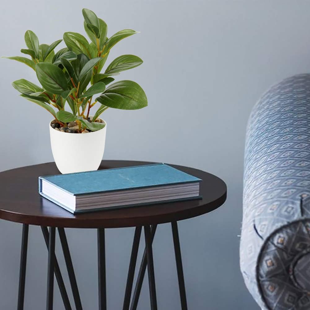 Briful Artificial Indoor Plant Camellia Artificial Plant Camellia Japonica in Plastic Pot Decorative Silk Flowers Camellia Artificial Flowers for Home Hotel Decoration – Bild 5
