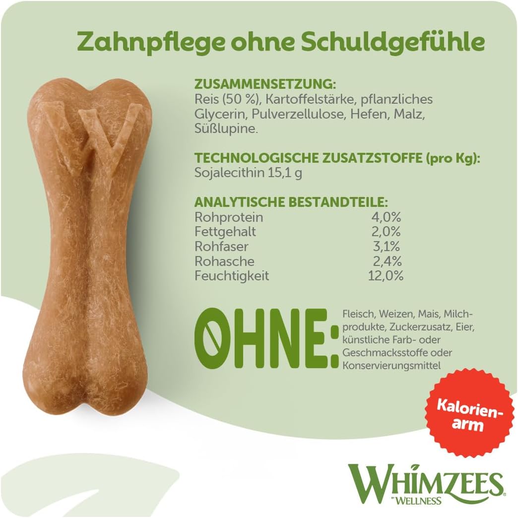 WHIMZEES Mixed Variety Box Chew Bones Medium 40 Pack - Dental Care – Bild 5