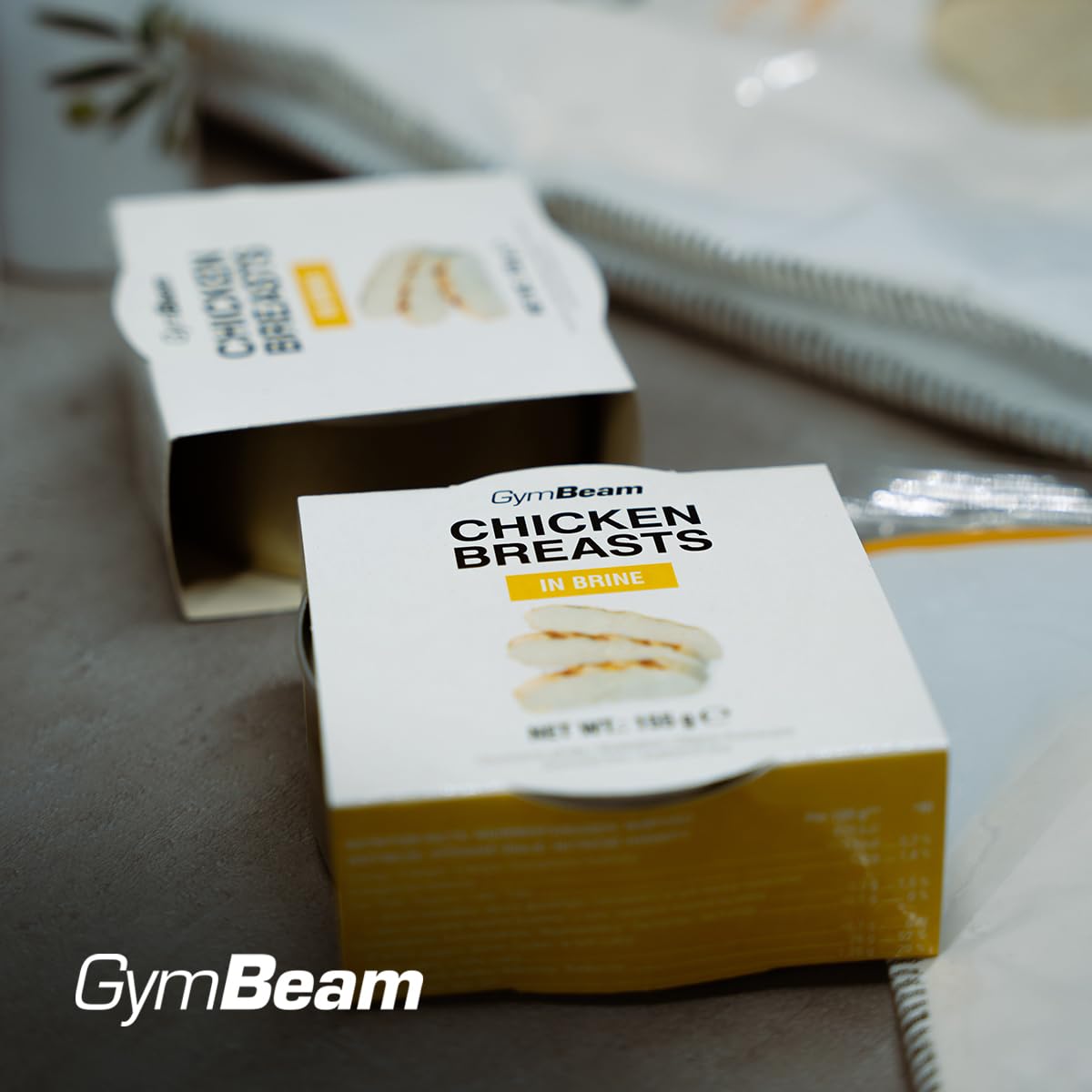 GymBeam Chicken Breast in Brine 12 x 155 g - Ready-to-Eat Chicken Fillet with High Protein Content, Low Fat, Gluten, Lactose and GMO, Ideal for Meal Prep, Salads and Fitness Snacks – Bild 4
