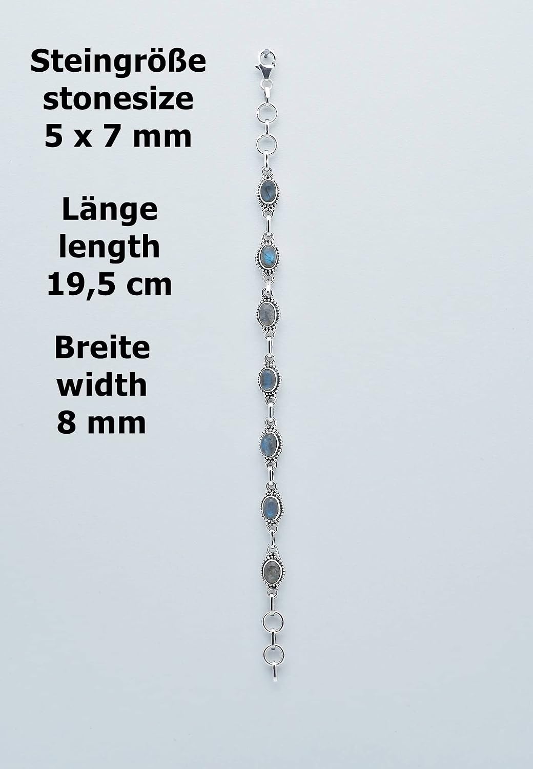mantraroma armreif armband silber 925 Edelstein – Bild 3
