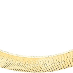 Schlangenkette 9 Karat 375er Gelbgold Pyton (halbrund/fischgrät) 41cm 1.11.1173