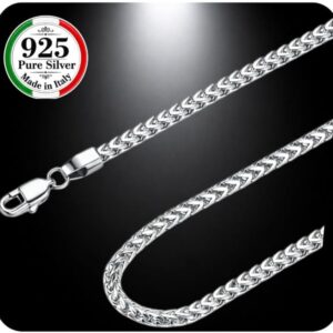 QUADRI – Women’s and Men’s 925 Silver Necklace – Gift Idea – Made in Italy