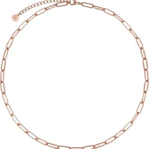BONNYBIRD® Women's BonnyLink Link Premium Necklace without Pendant Made of Stainless Steel in Silver, Gold & Rose Gold, 100% Waterproof and Skin-Friendly