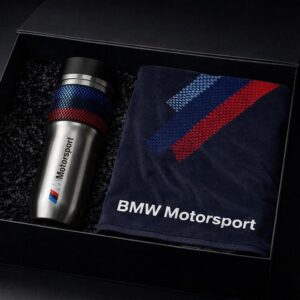 BMW Men’s Gift Set in Exclusive Gift Box Beach Towel M Thermal Mug Gift Set