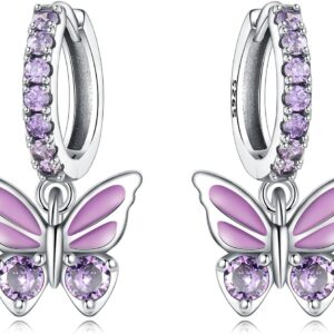 Earrings 925 Silver Hanging Cubic Zirconia Earrings Earrings Silver 925 Dangle Earrings Silver Earrings Women's 925 Drop Earrings for Women Gift for Women Girlfriend Mum