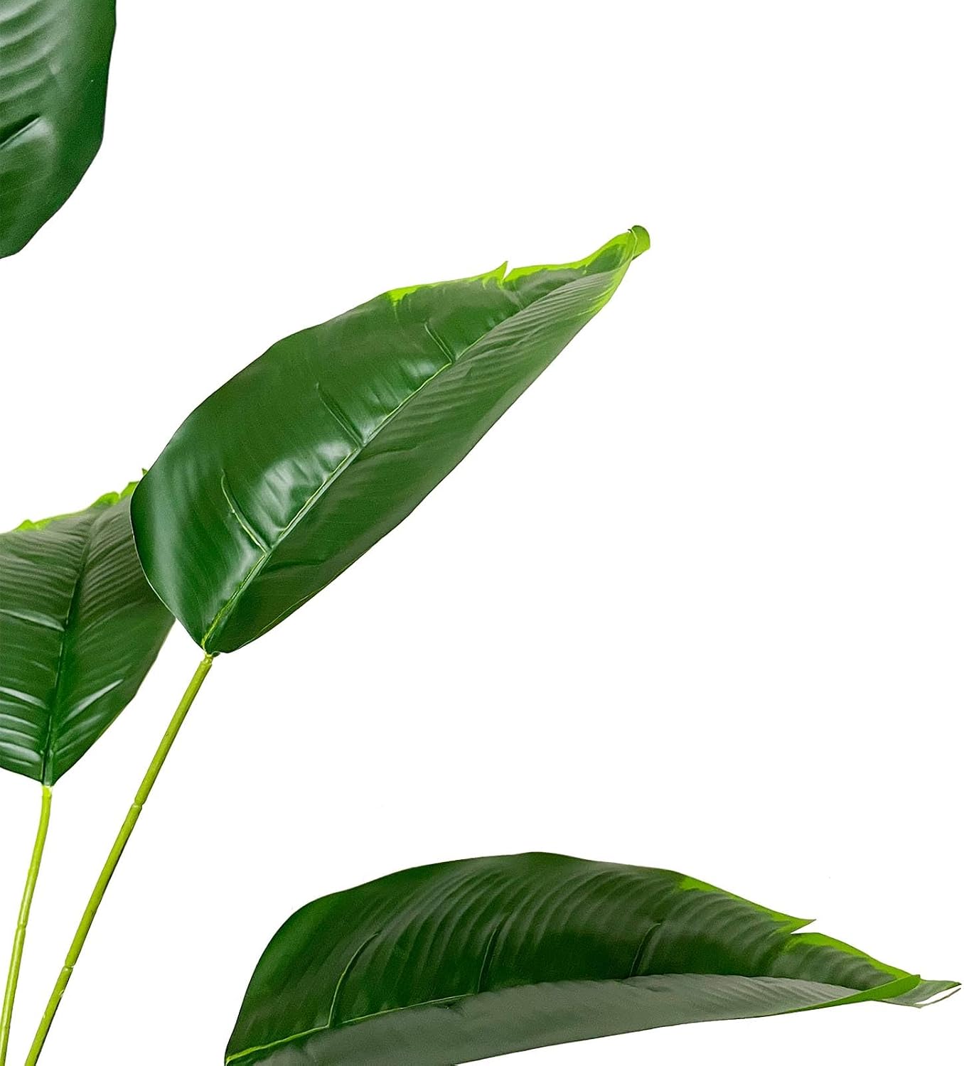 Artificial Plants in Pot, Plastic, Artificial Tropical Plants, Green Leaves with Stems and Pots, Green Plant, Fake Plants for Home, Office Plant Decoration (80 cm, Green Bird of Paradise) – Bild 6