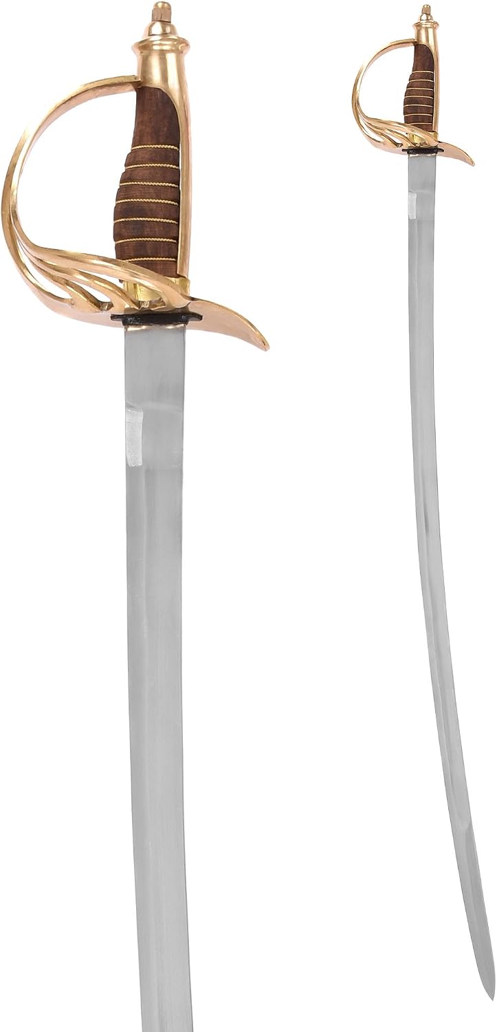 Battle-Merchant US Cavalry Saber Brown Wooden Handle – Bild 2