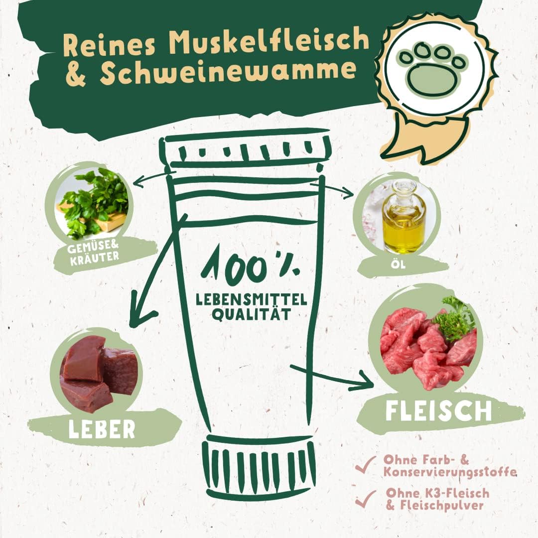 Knuffelwuff Tuben Snack Dog Treats Liver Sausage Pack of 6 - with Extra Fresh Meat - No Preservatives, No Added Sugar and Grains - Also Ideal for Puppies - Made in Germany – Bild 4