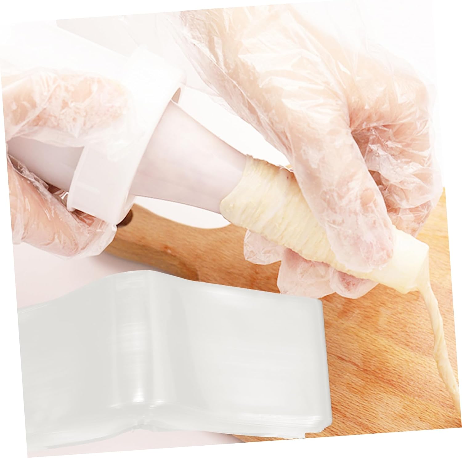 Cabilock Homemade Sausage Casing, Natural Sausage Casings, 50 mm, Flat Diameter, White Edible Sausage Casing, 10 m, for Ham / Banana Sausages – Bild 3