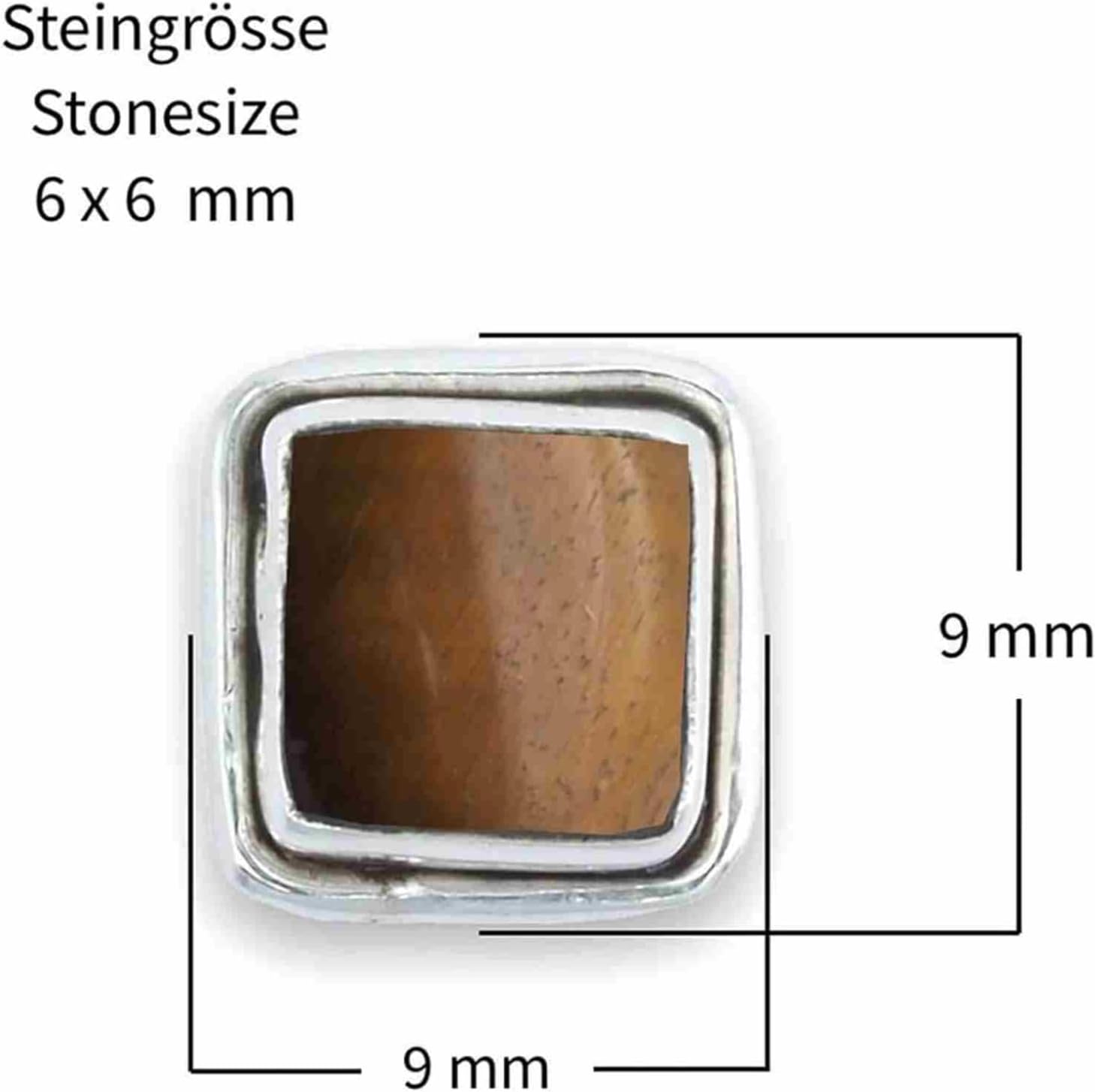 Edelstein Ohrstecker 925 Silber Damen – Bild 3