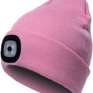 COTOP Hat with Light, Men's Winter Hat LED, Soft Running Hat, Women, Unisex Knitted Hat for Fishing, Gifts Men for Skiing, Snowboarding, Hat for Camping, Jogging