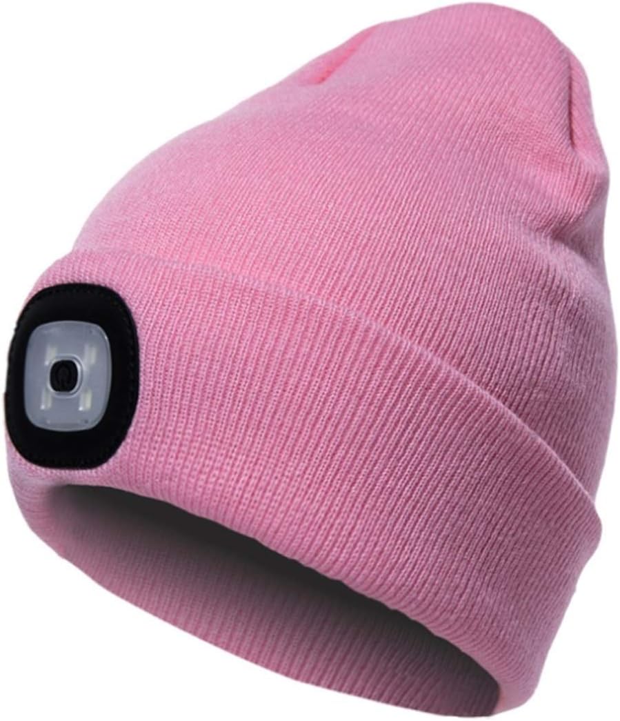 COTOP Hat with Light, Men's Winter Hat LED, Soft Running Hat, Women, Unisex Knitted Hat for Fishing, Gifts Men for Skiing, Snowboarding, Hat for Camping, Jogging