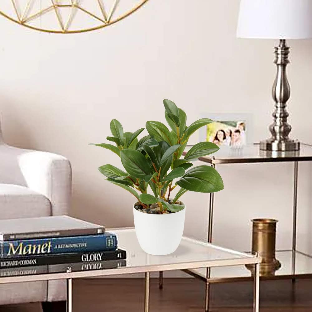 Briful Artificial Indoor Plant Camellia Artificial Plant Camellia Japonica in Plastic Pot Decorative Silk Flowers Camellia Artificial Flowers for Home Hotel Decoration – Bild 7