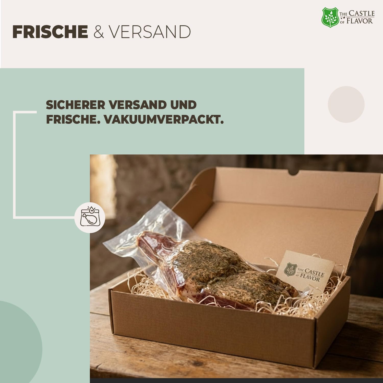 The Castle of Flavor Smoked Bacon with Herbs 400 g – Bild 5