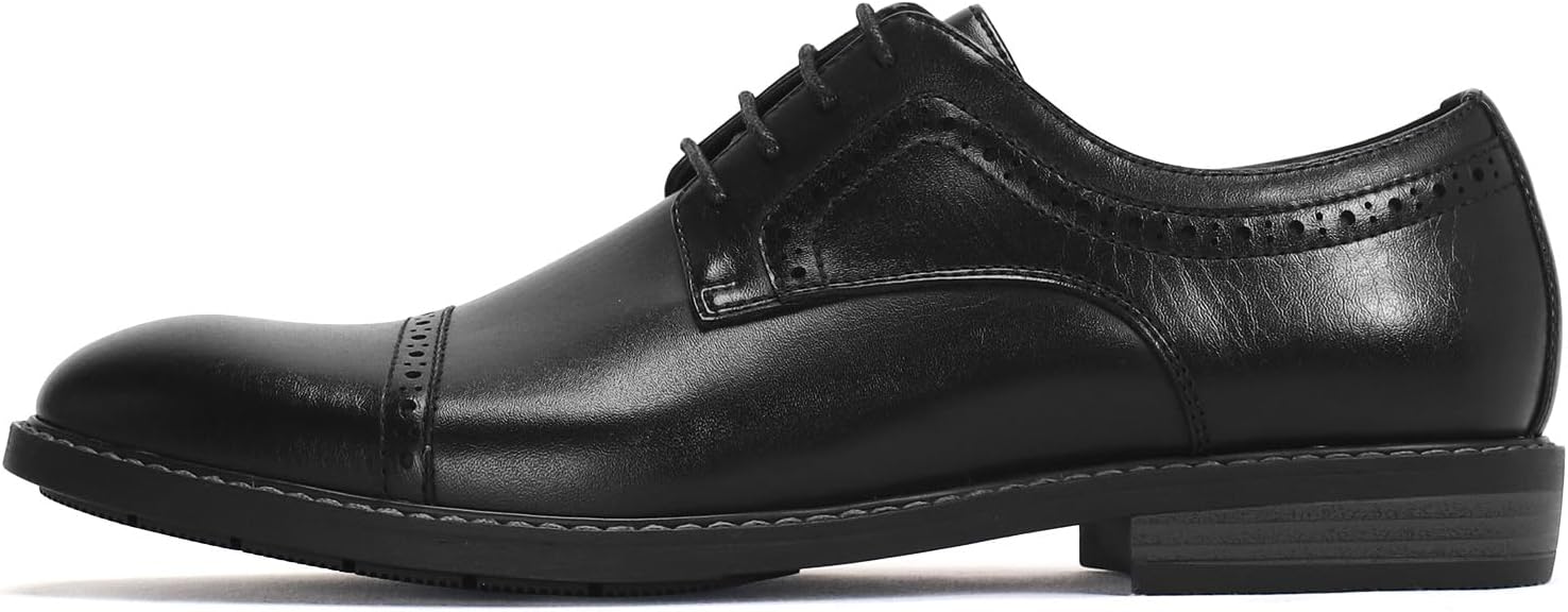 KUDORO Men's Suit Shoes, Classic Business Lace-Up Shoes – Bild 2