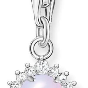 THOMAS SABO Damen Charm-Anhänger Herz Flügel Charm Club 925 Sterling Silber 0613-001-12
