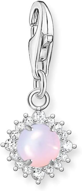 THOMAS SABO Damen Charm-Anhänger Herz Flügel Charm Club 925 Sterling Silber 0613-001-12