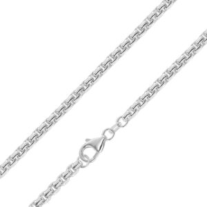 trendor Halskette 925 Silber Venezia-Kette Rund 3,7 mm 39415