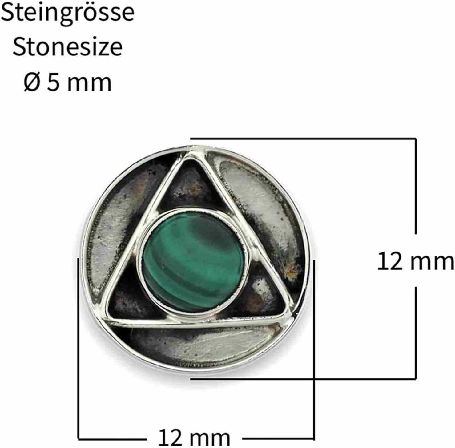 925 Sterling Silber Edelstein Ohrstecker – Bild 3