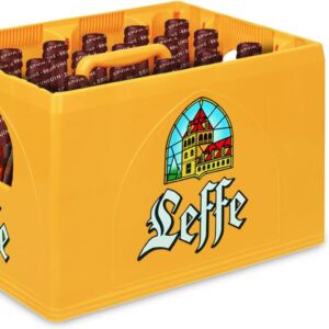 Leffe Brune Bottle Beer, Reusable in Box, Dark Abbey Beer from Belgium (24 x 0.33 L)