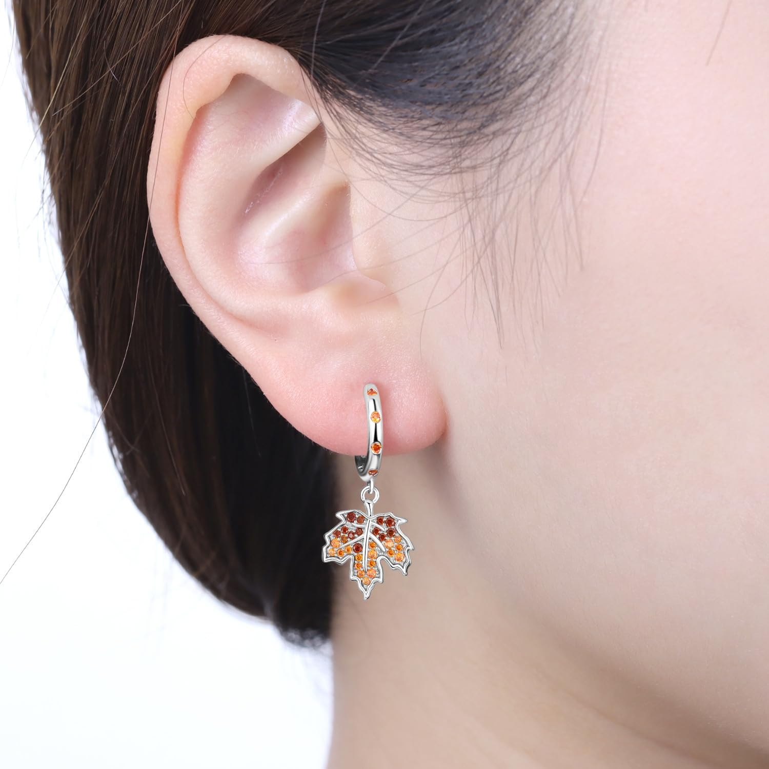 Earrings 925 Silver Hanging for Women Earrings 925 Sterling Silver Earrings with Zirconia Hypoallergenic Earrings for Women Valentine's Day Gift Birthday Gift – Bild 4