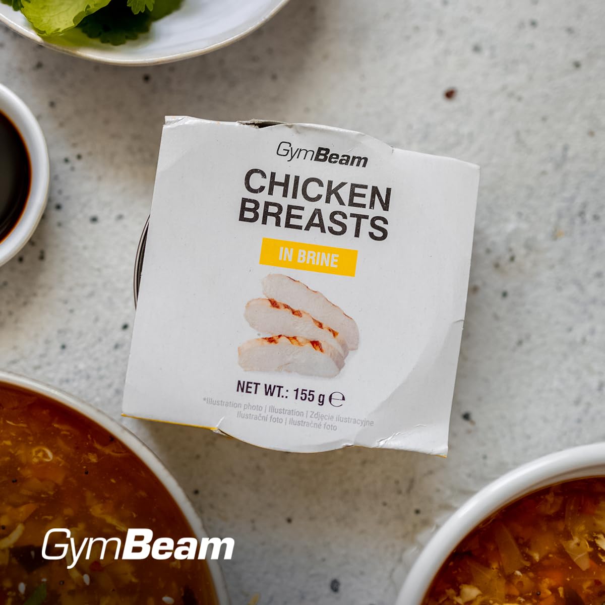 GymBeam Chicken Breast in Brine 12 x 155 g - Ready-to-Eat Chicken Fillet with High Protein Content, Low Fat, Gluten, Lactose and GMO, Ideal for Meal Prep, Salads and Fitness Snacks – Bild 6