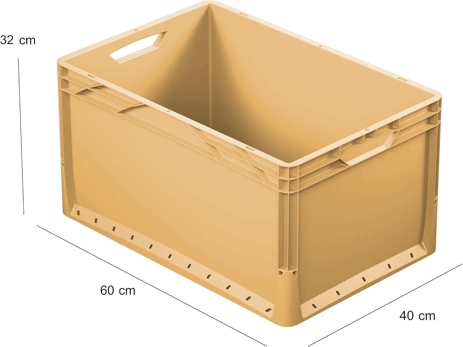 Luma Plastic Storage Box, 60 x 40 x 32 cm, 63 L – Bild 4