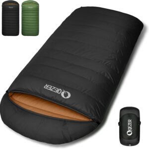 XXL Down Sleeping Bag 3-4 Seasons Extra Large Sleeping Bag 230 cm x 100 cm, Lightweight and Warm Down Sleeping Bag Suitable for Adults Outdoor Camping, Hiking and Backpacking
