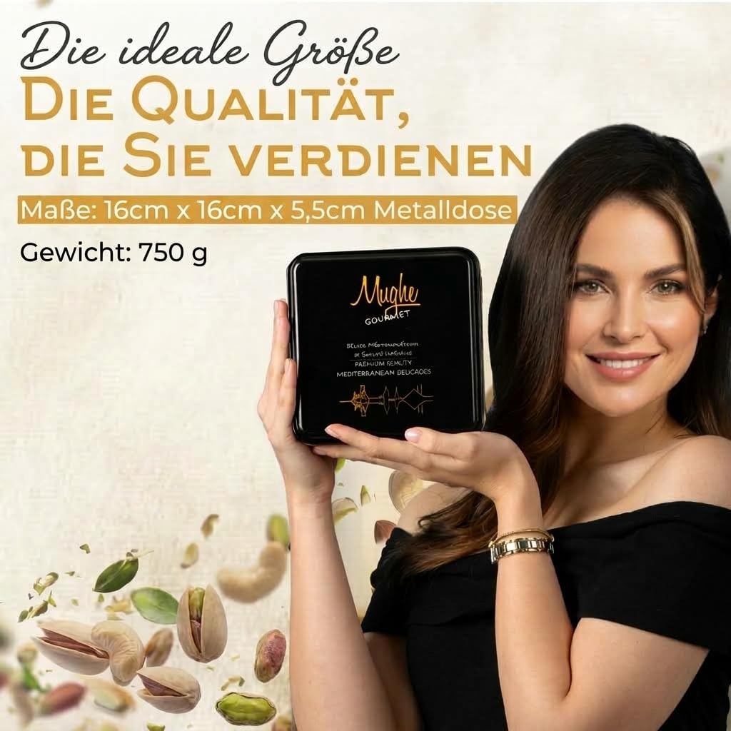 Mughe Gourmet Baklava with Pistachio Assortment Metal Gift Box 750 g – Bild 8