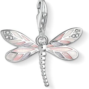 THOMAS SABO Damen Charm-Anhänger Schmetterling weiße Steine Charm Club 925 Sterlingsilber 1862-051-14